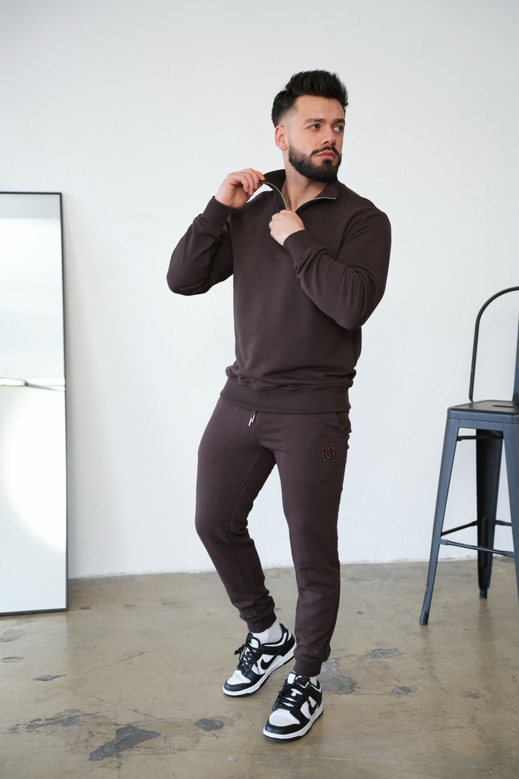 Bluza męska BG Berlin | gorzka czekolada