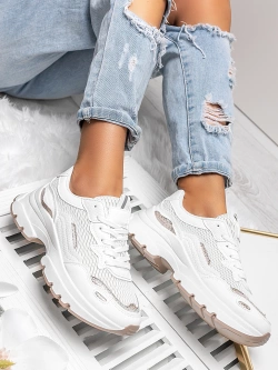 Damskie buty sportowe białe TL391-9