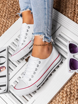 Damskie trampki białe QY831-9