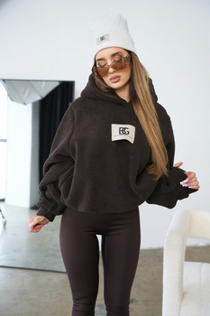 Bluza damska BG West | gorzka czekolada