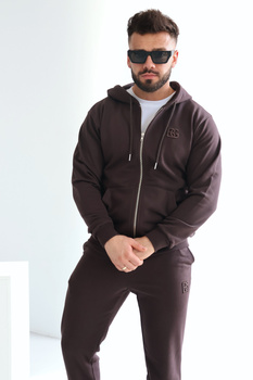 BLUZA MĘSKA BG ZIPPY | GORZKA CZEKOLADA