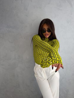 Bluzka SKIN literki – żółte