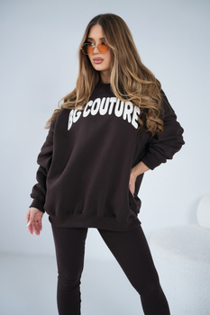 Bluza damska BG Heya | gorzka czekolada