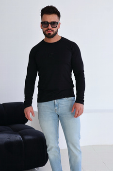 T-Shirt longsleeve męski BG Trust | czarny
