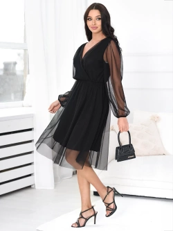 Tiulowa sukienka midi Claudia