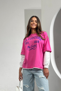 BLUZKA DAMSKA BG SHOOT | RÓŻ