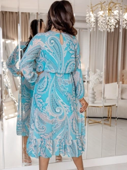 Wzorzysta sukienka midi Raquel