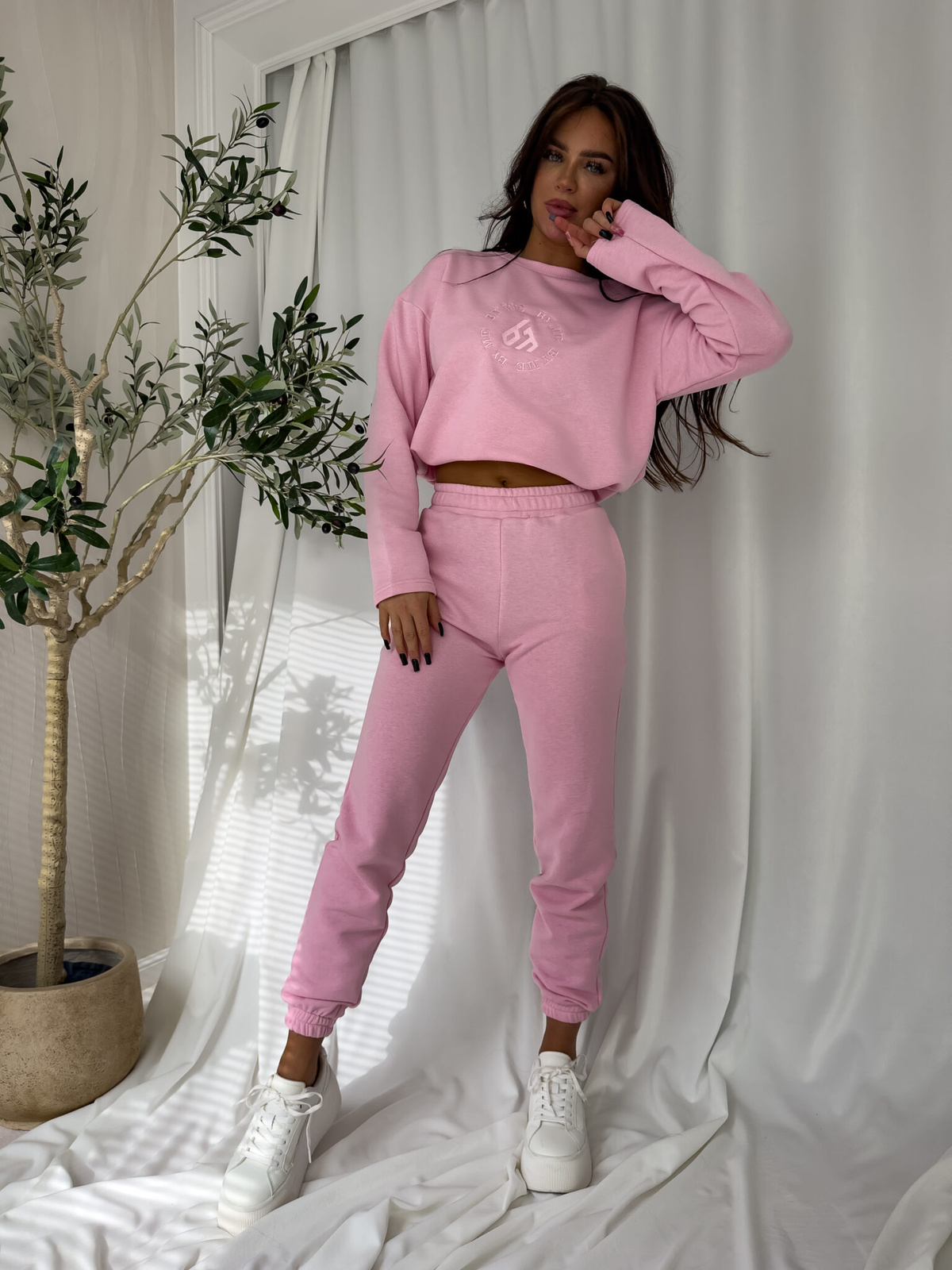 Komplet LOUIS - jasny róż