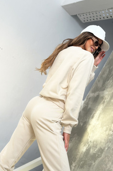 BLUZA DAMSKA BG BASIC | JASNY BEŻ