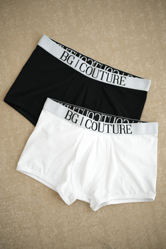 BOKSERKI MĘSKIE BG MONSTER | 2PAK (BIAŁY, CZARNY)