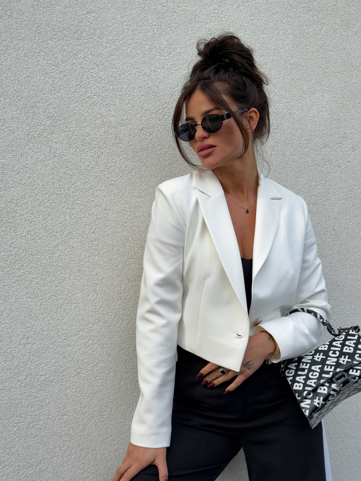 Marynarka SLIM - ecru