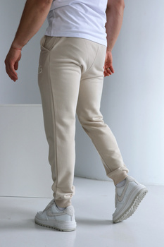 Spodnie męskie BG Brand | jasny beż