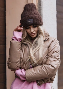 Damska czapka zimowa brązowa Holly 002