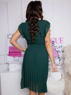 Plisowana sukienka midi Zoe