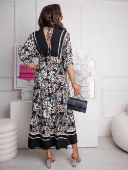 Wzorzysta sukienka maxi Gabriella