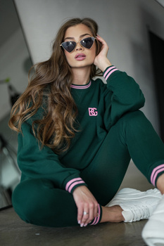 DRES DAMSKI BG JENNY | BUTELKOWA ZIELEŃ