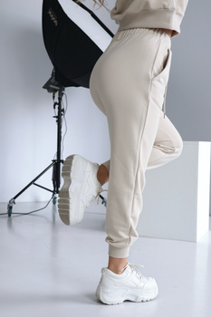 SPODNIE DAMSKIE BG BRAND | JASNY BEŻ