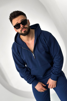 BLUZA MĘSKA BG HOODY | GRANAT