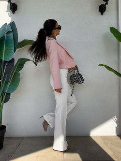 Marynarka SLIM - pudrowy róż