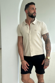 T-SHIRT MĘSKI BG RALPH | BEŻ