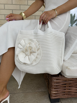Torba FLOWER - ecru