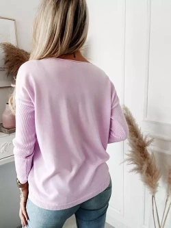 Damski liliowy sweter 14863L