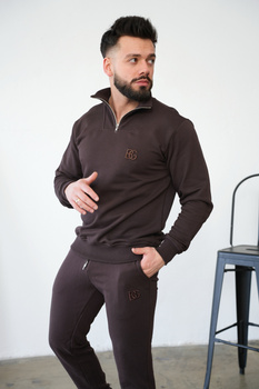 Bluza męska BG Berlin | gorzka czekolada