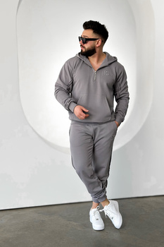 BLUZA MĘSKA BG HOODY | SZARY