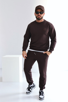 Bluza męska BG Basic | gorzka czekolada