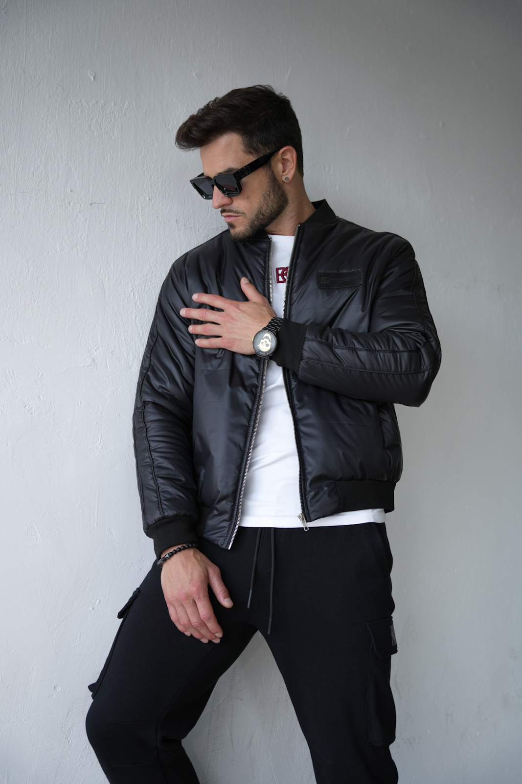 KURTKA MĘSKA BG MONEY | CZARNY