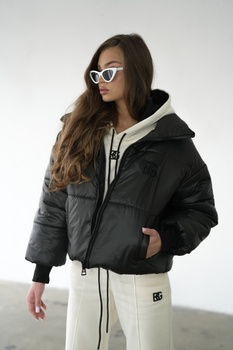 KURTKA DAMSKA BG FAMOUS | CZARNY