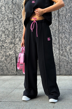 SPODNIE DAMSKIE BG ONE | CZARNY