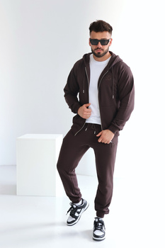 Spodnie męskie BG Brand | gorzka czekolada