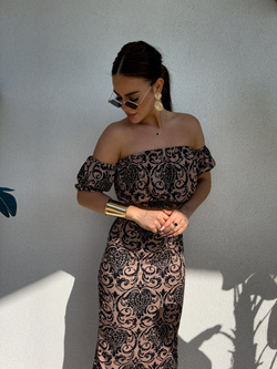 Komplet CATALINA pattern – czarny