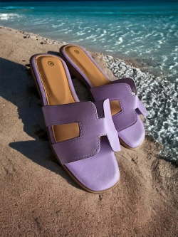 Klapki damskie fioletowe WS9050-27