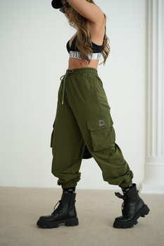 SPODNIE DAMSKIE BG EGO | KHAKI