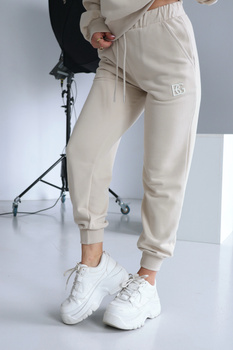 Spodnie damskie BG Brand | jasny beż