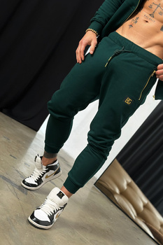 SPODNIE MĘSKIE BG VINCE | CIEMNA ZIELEŃ