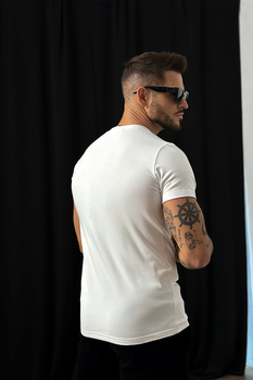 T-Shirt męski BG Signature | biały - czarny