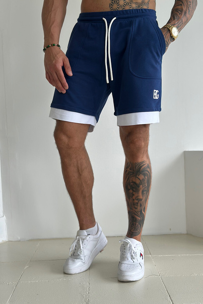 SZORTY MĘSKIE BG BEACH | GRANATOWY