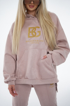 DRES BG ROYAL SUEDE BRANDENBURG COUTURE | RÓŻOWY