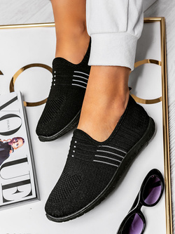 Damskie czarne buty sportowe DD223