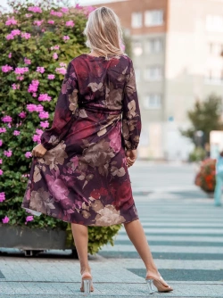 Sukienka midi z rozcięciem Fabia