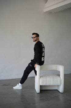 SPODNIE MĘSKIE BG TRACK | CZARNY