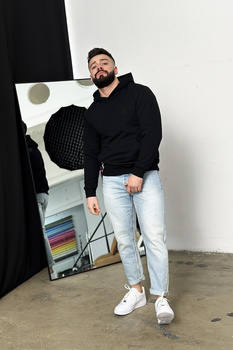 BLUZA MĘSKA BG DANTE | CZARNY