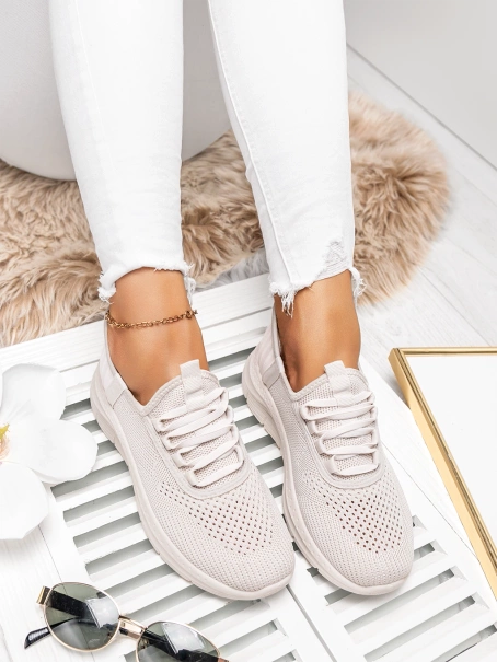 Damskie buty sportowe beżowe PDJ269-8