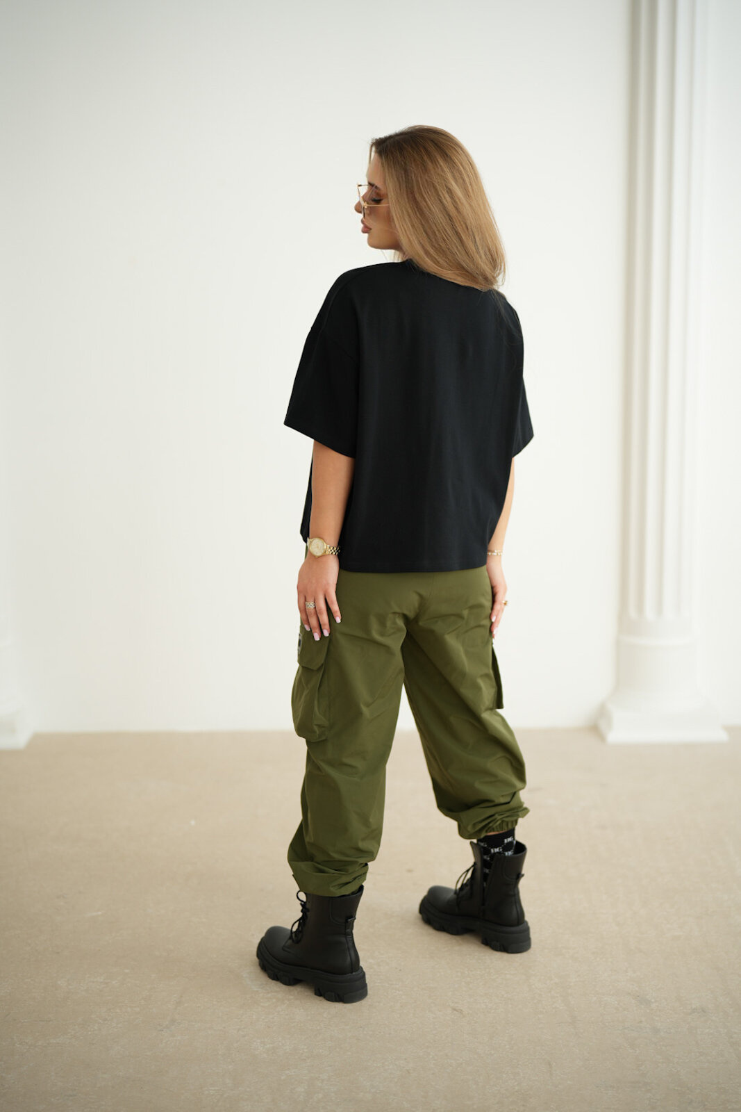 SPODNIE DAMSKIE BG EGO | KHAKI