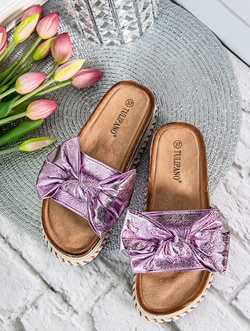 Damskie klapki fioletowe P5113F