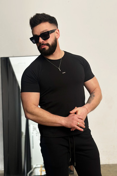 T-SHIRT MĘSKI BG BLADE | CZARNY