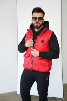 Kamizelka męska BG Kioto | czerwony